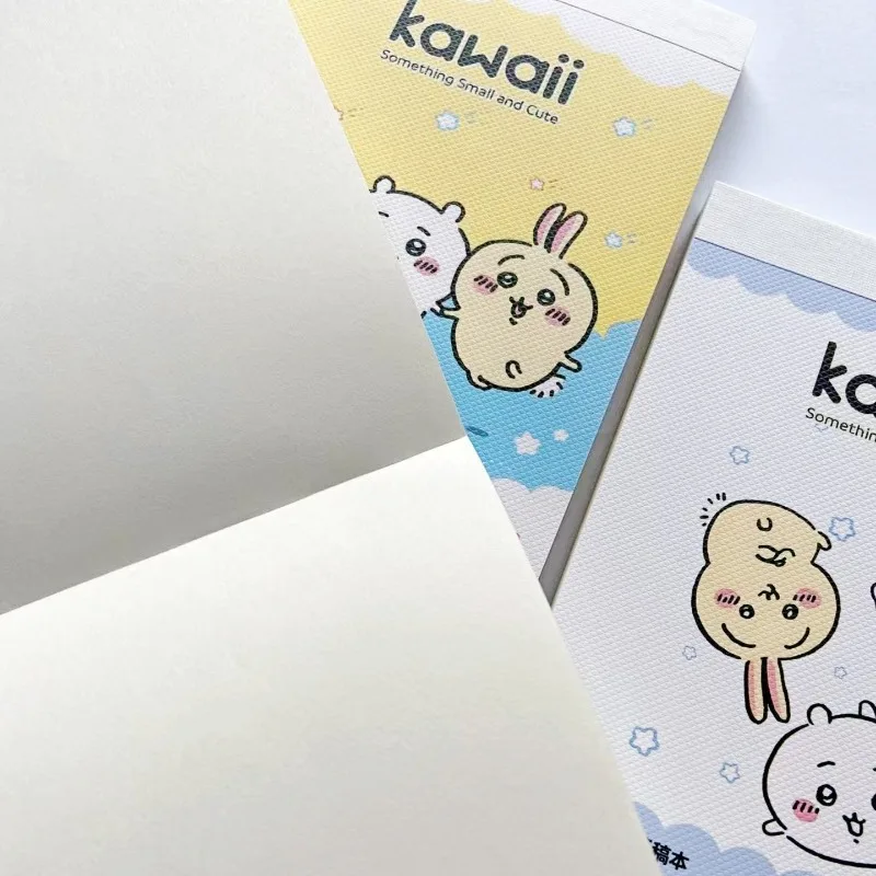 Cartoon Chiikawa Hachiware Tearable Draft Pad B5 Large Blank Writing Notebook A5 Student Notepad Flip Up White Draft Paper Mini