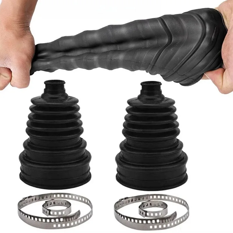 Universal Car CV Boot Kit with Easy Fit Clips Driveshaft Stretchy Rubber Outer Gaiters and CV Boot Pliers for Automotive Repair