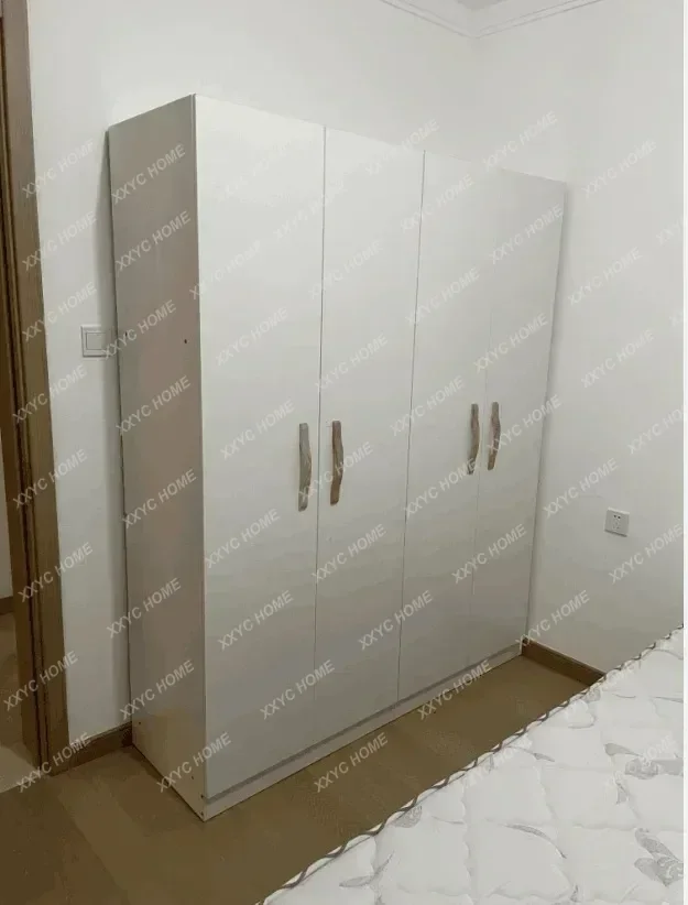 Quiet Luxury Orgnizer Wardrobes Wood Dust Proof Organizer Storage Wardrobe Adult White Modern  Bedroom