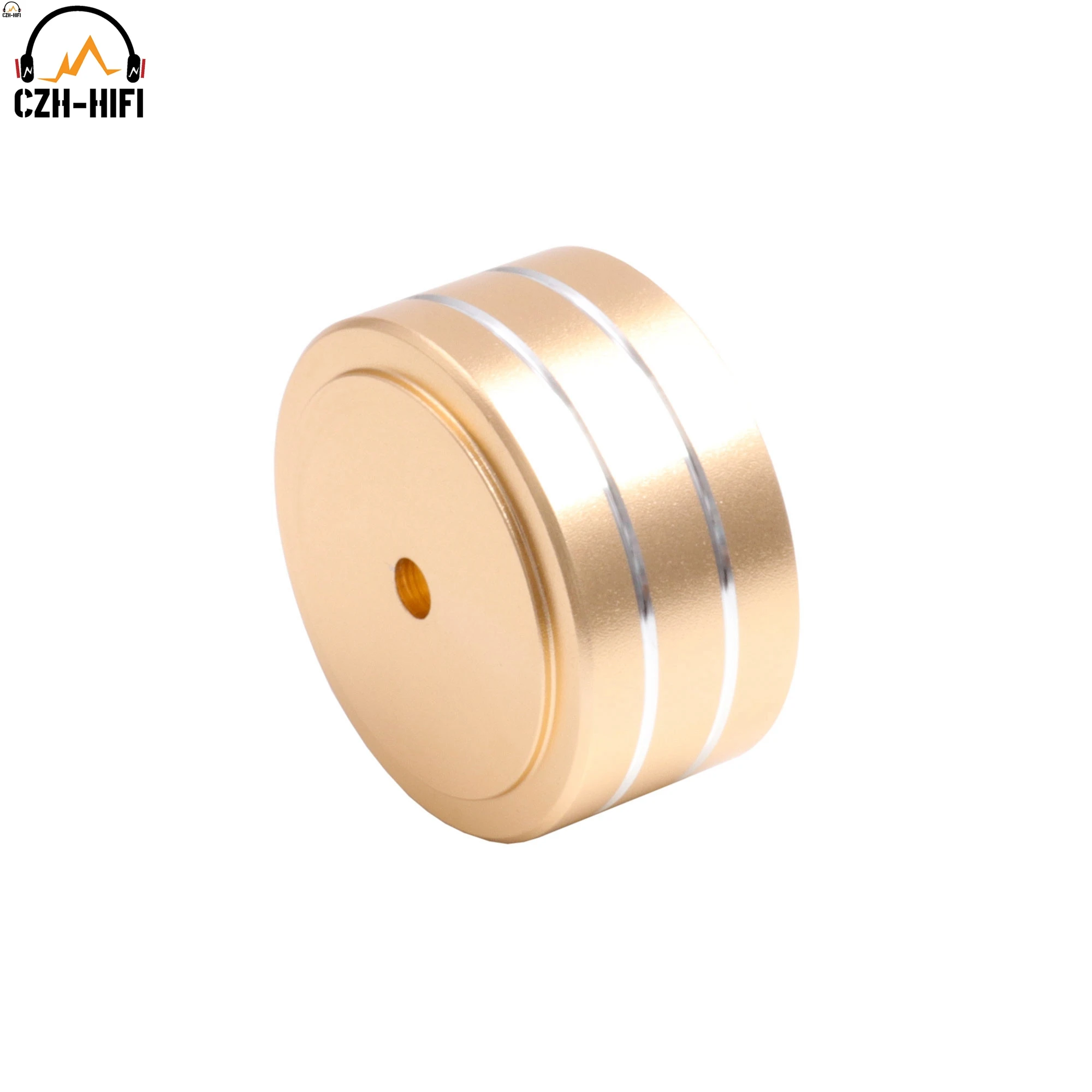 4 stücke 40x20 m CNC Gefräste Aluminium Verstärker Füße Stoßdämpfer Plattenspieler Füße Audio CD HIFI Isolation Füße pad AMP CD Plattenspieler – Detail 14