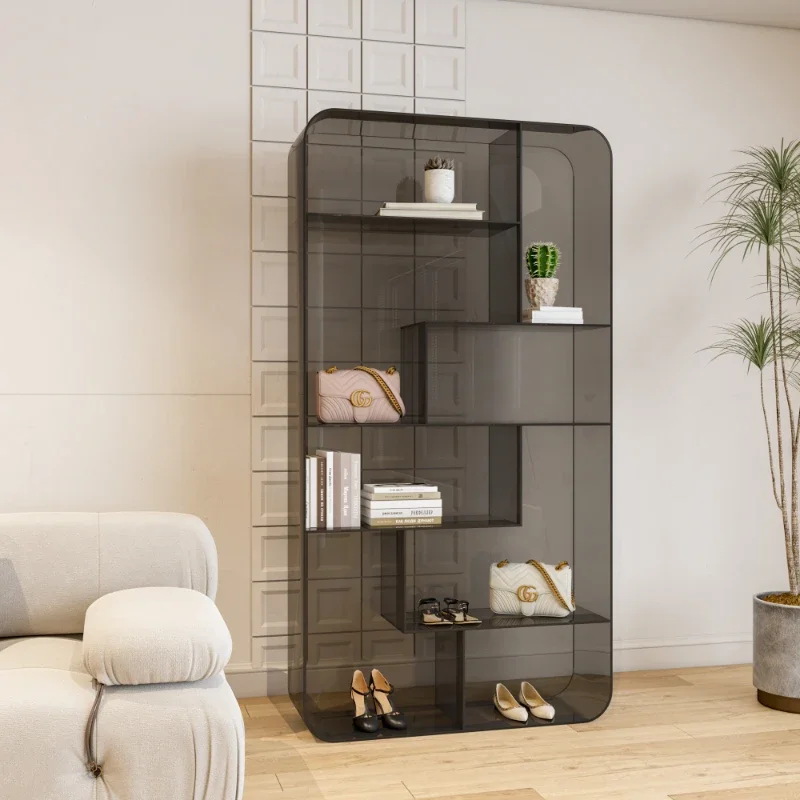 

Simple Acrylic Shelf Invisible Modern Multi-Layer Storage Cabinet Transparent Clothing