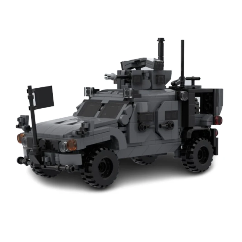 Spot MOC-174591 Small Particle Assembling Building Blocks Technology Armored Military Combat Vehicle Model Kids Toys Gift