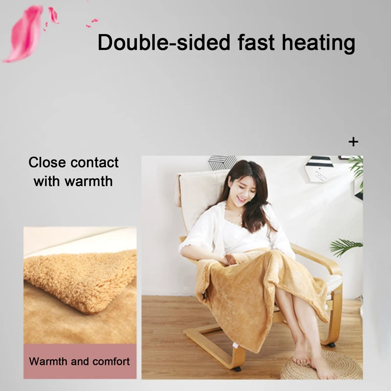 USB ผ้าห่มไฟฟ้าเครื่องทำความร้อนนุ่มหนาอุ่นเครื่องซักผ้า Thermostat เครื่องทำความร้อน