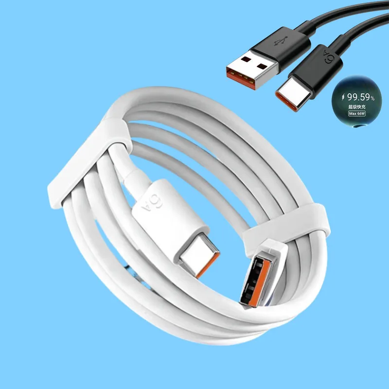 For Honor 100W 6A USB Type C Cable 66W SuperCharge Fast Charing Data Cord For Honor 80 90 100 400 Magic 4 5 6 7 Pro VS V2 V3 V5