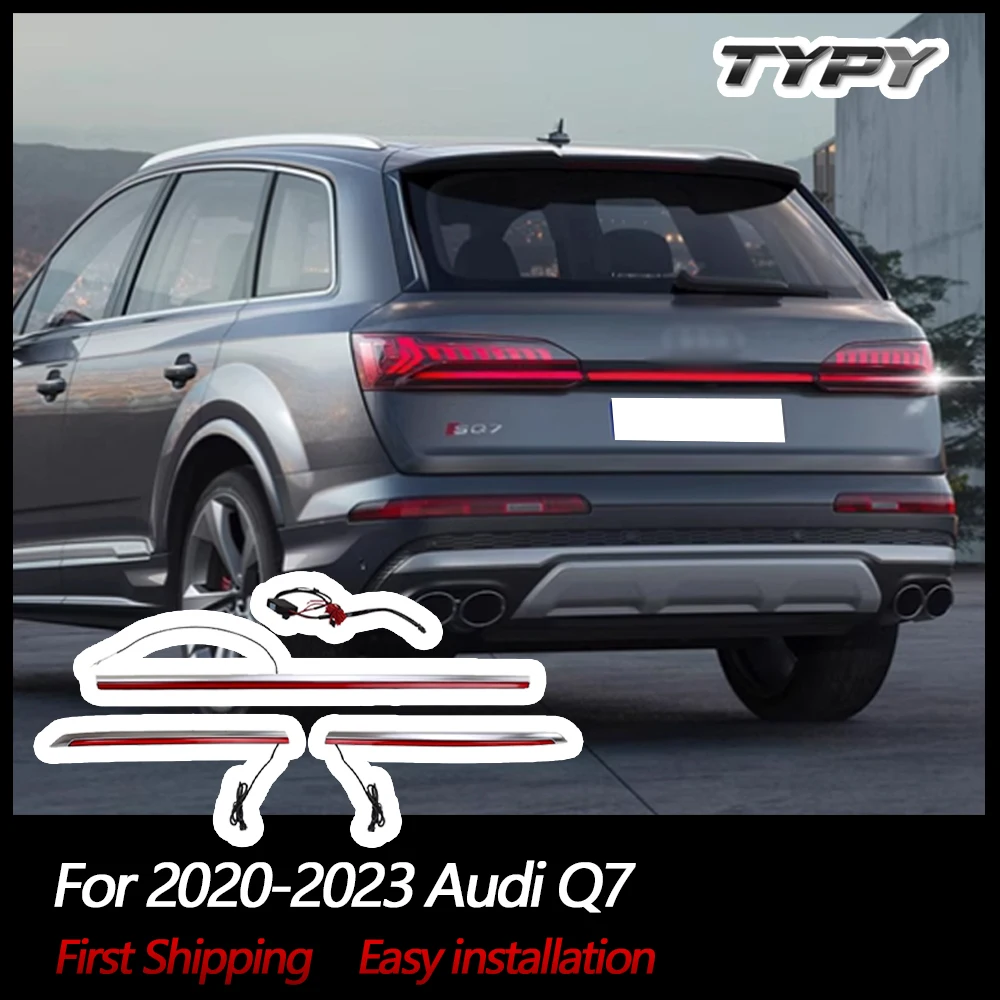 

For Audi Q7 taillights 2020-2023 New LED Taillight Dynamic Light Rear Tail Lamp Bar Assembly Modified Three-section Style