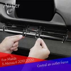 Car Decorative air outlet frame central control conditioner decorative Accessories For Mazda 6 Atenza 2019-2021