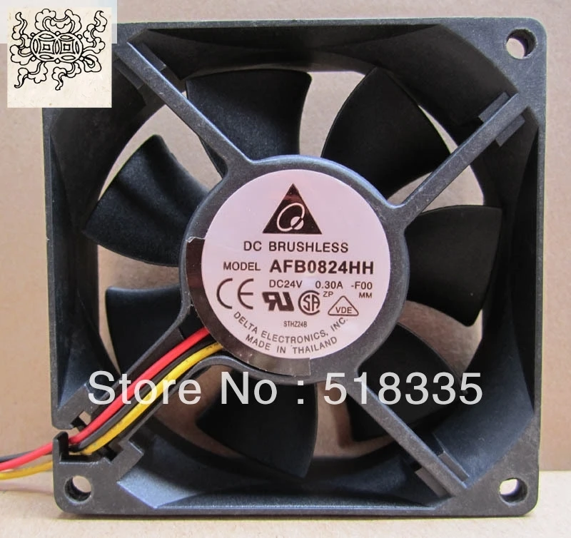 

Ltsf For Original Para Delta AFB0824HH 80MM 80*80*25MM 24V 0.30A 8025 8cm Convertidor IPC Ventilador De Fuente De Alimentación