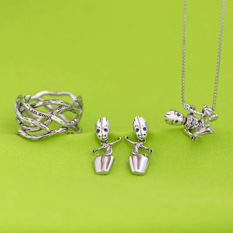 Marvel series Groot for boys and girls is fashionable, simple and creative, anime design, exquisite and versatile necklace gifts - Image 4