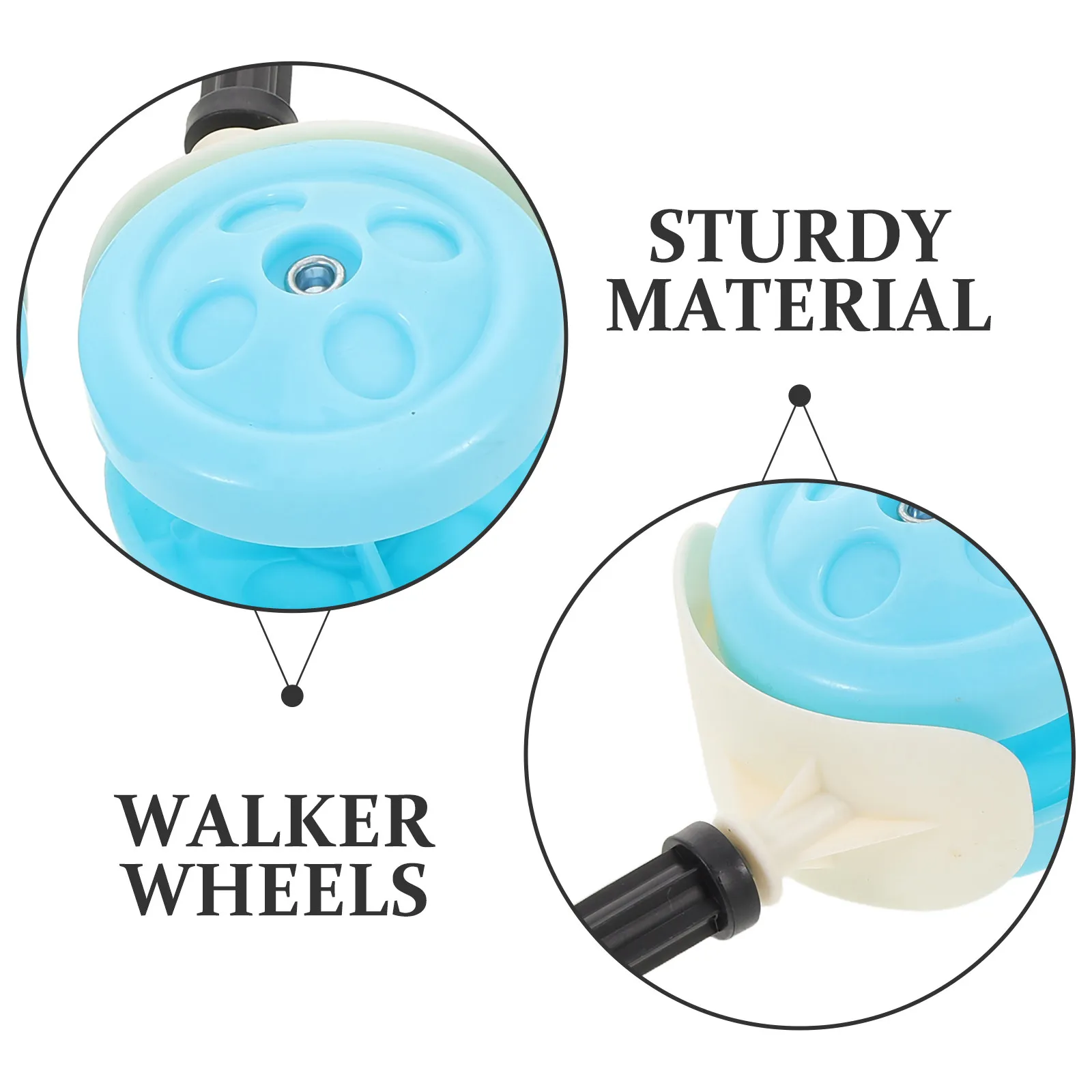 4pcs Silent Baby Universal 360° Swivel Casters No Noise Wear-Resistant Plastic For Wood Carpet Floor Detachable Easy Clean