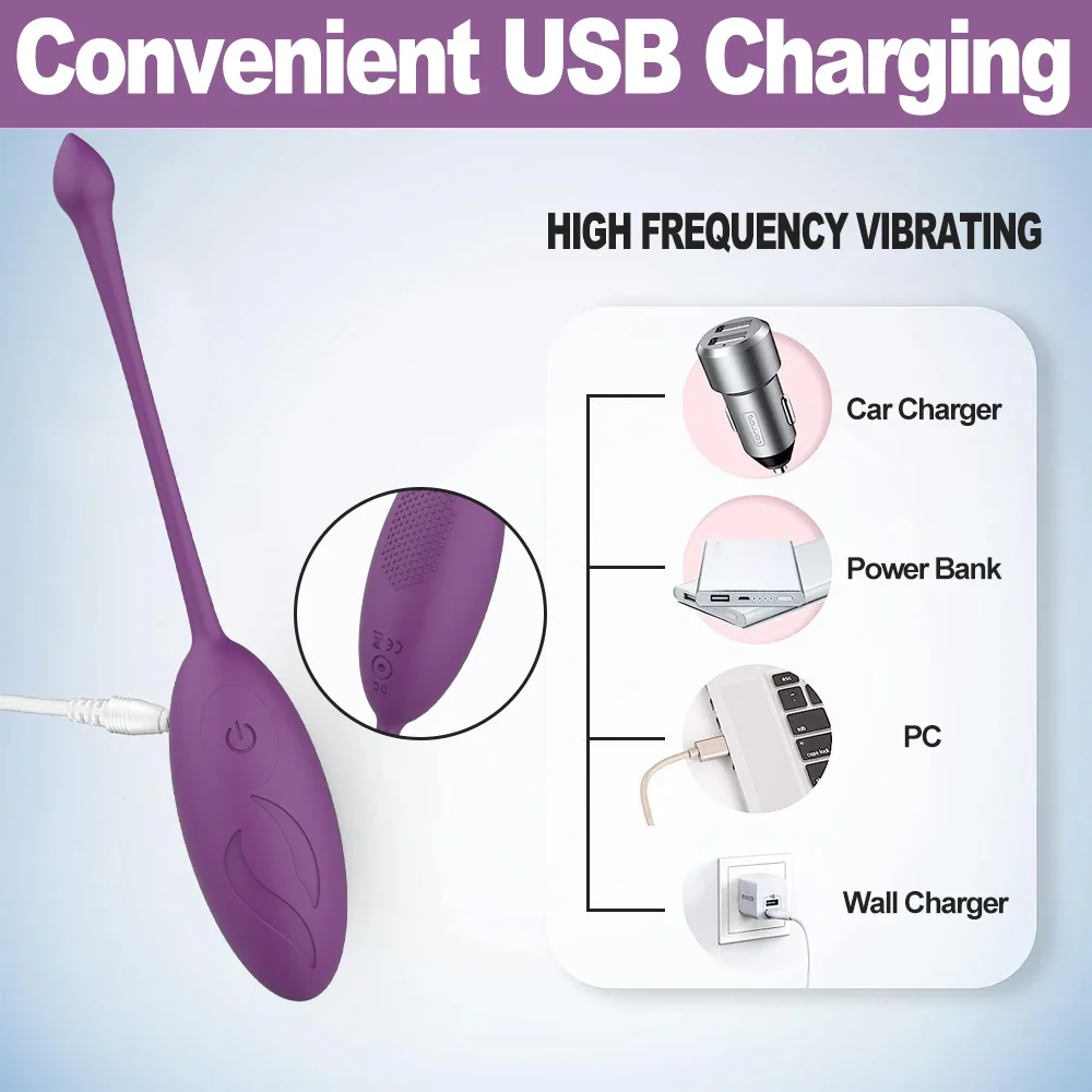 Remote Control Bullet Vibrator Sex Toys for Women Adults G-Spot Simulator Vaginal Ball Anal Plug Vibrating Love Egg Masturbator image 6