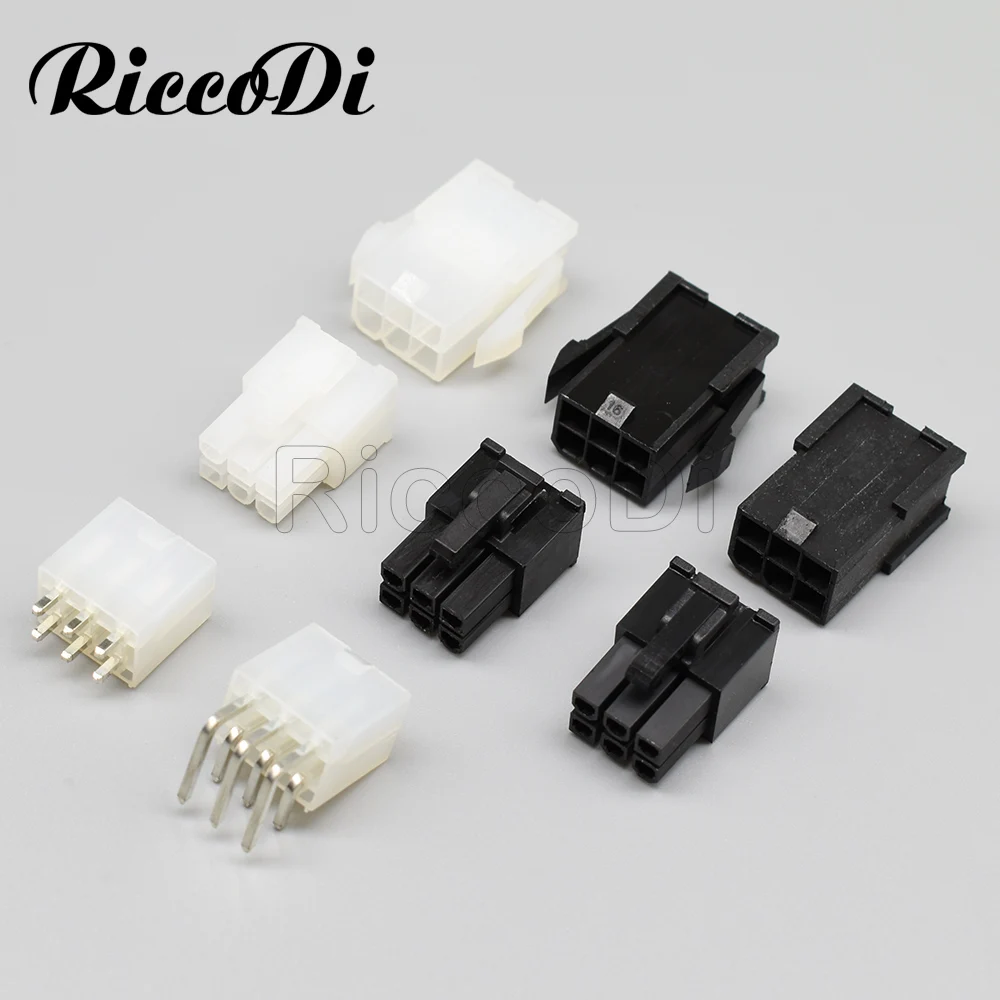 موصل EPS ATX PCIE للكمبيوتر ، 10-50 قطعة ، 4.2 مللي متر ، ذكر ، أنثى ، 5557 ، 5559 ، 5569 ، مبيت ، 2Row ، 4Pin Way