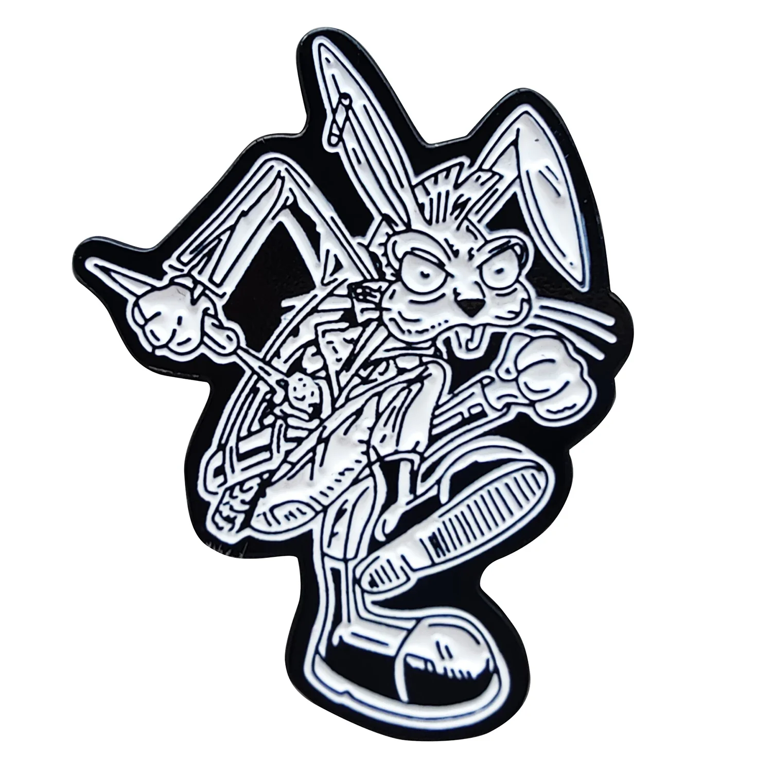 Rock Band Blink Punky Bunny Enamel Pin Metal Brooch Lapel Badge Jewelry Accessories Collection Decoration