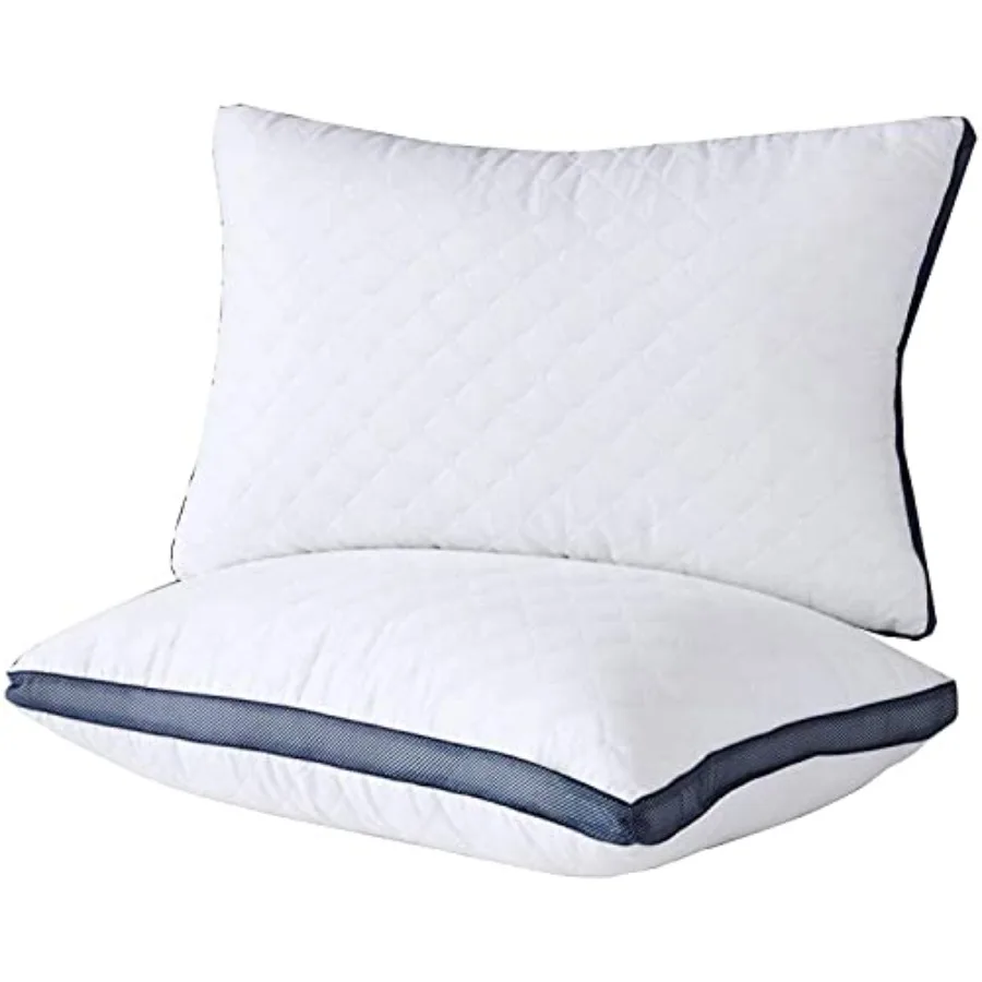

Pillows for Sleeping 2-Pack Luxury Hotel Pillows Queen Size Set of 2 Bed Pillows for Side and Back Sleeper (Queen