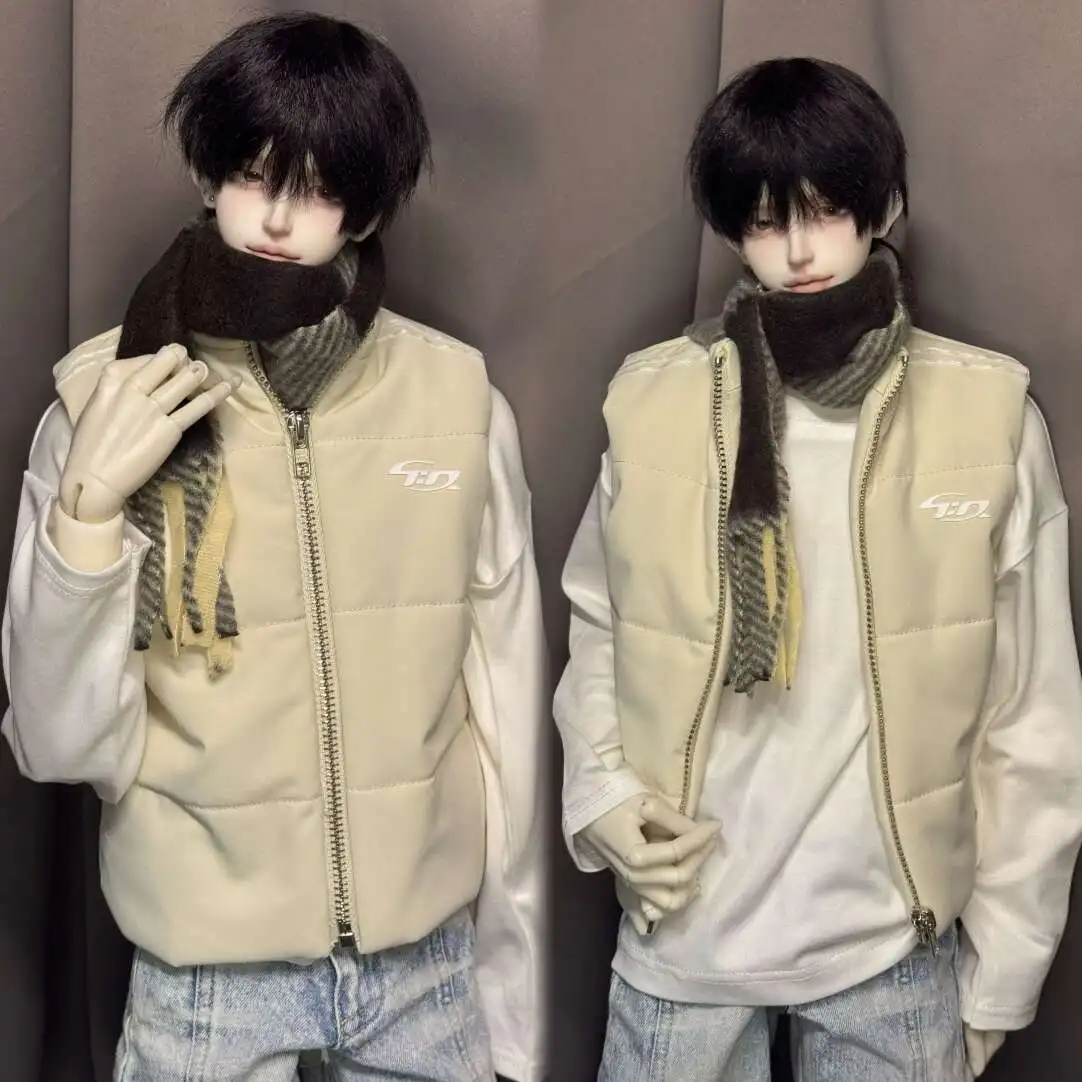 1/6 1/4 1/3 Doll's Clothes for 30/45/68/70/75cm Bjd Doll Cotton Vest Coat Dress Up Toys Play House Gift Doll Accessories,No Doll