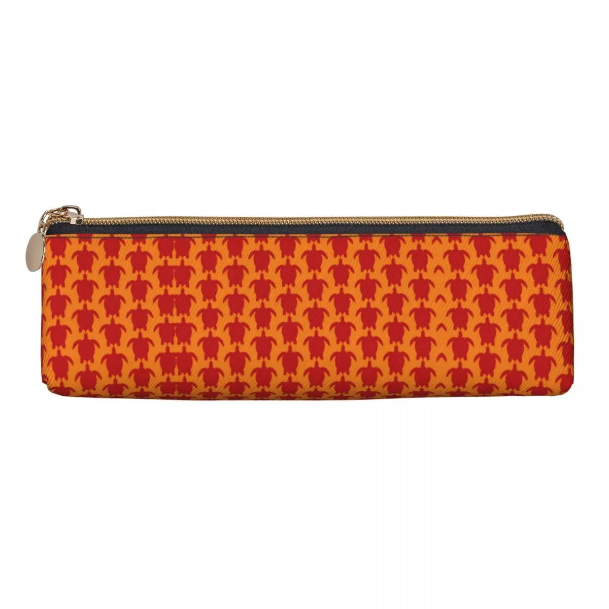 Bohemian Turtles Pencil Case Animal Print PU Leather Pen Box Girls Boys Retro Big Back To School Pencil Cases Supplies