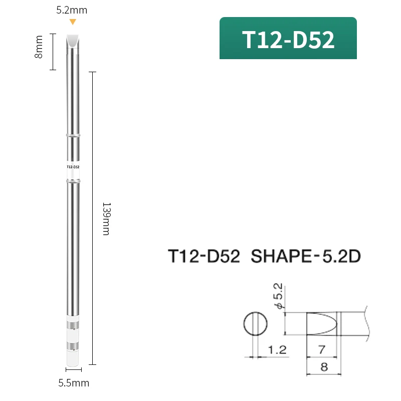 T12 시리즈 납땜 팁, 납땜 비트, 용접 도구 교체, 1 개