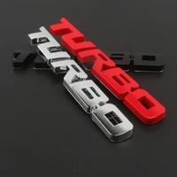 Car Sticker Turbocharged Turbo Metal Alloy 3D Badge Car Modification Accessories Rear Marked Side Marking Decorative Car-Sticker 4
