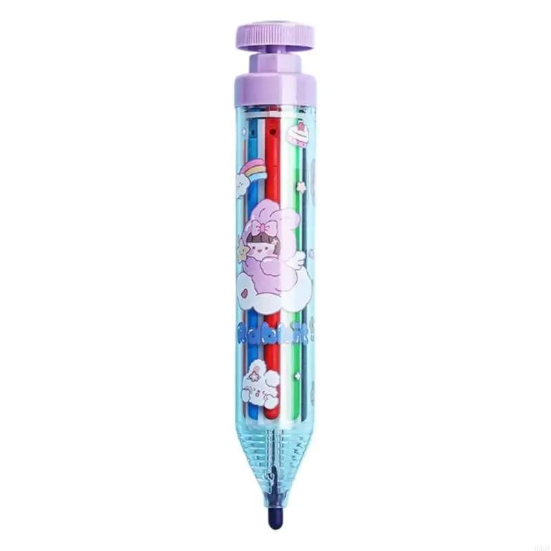 Washable Crayon With Rotating Tip 8 Colors In 1 Child Friendly Art Material For Sketching Doodling Crafts Use K92C