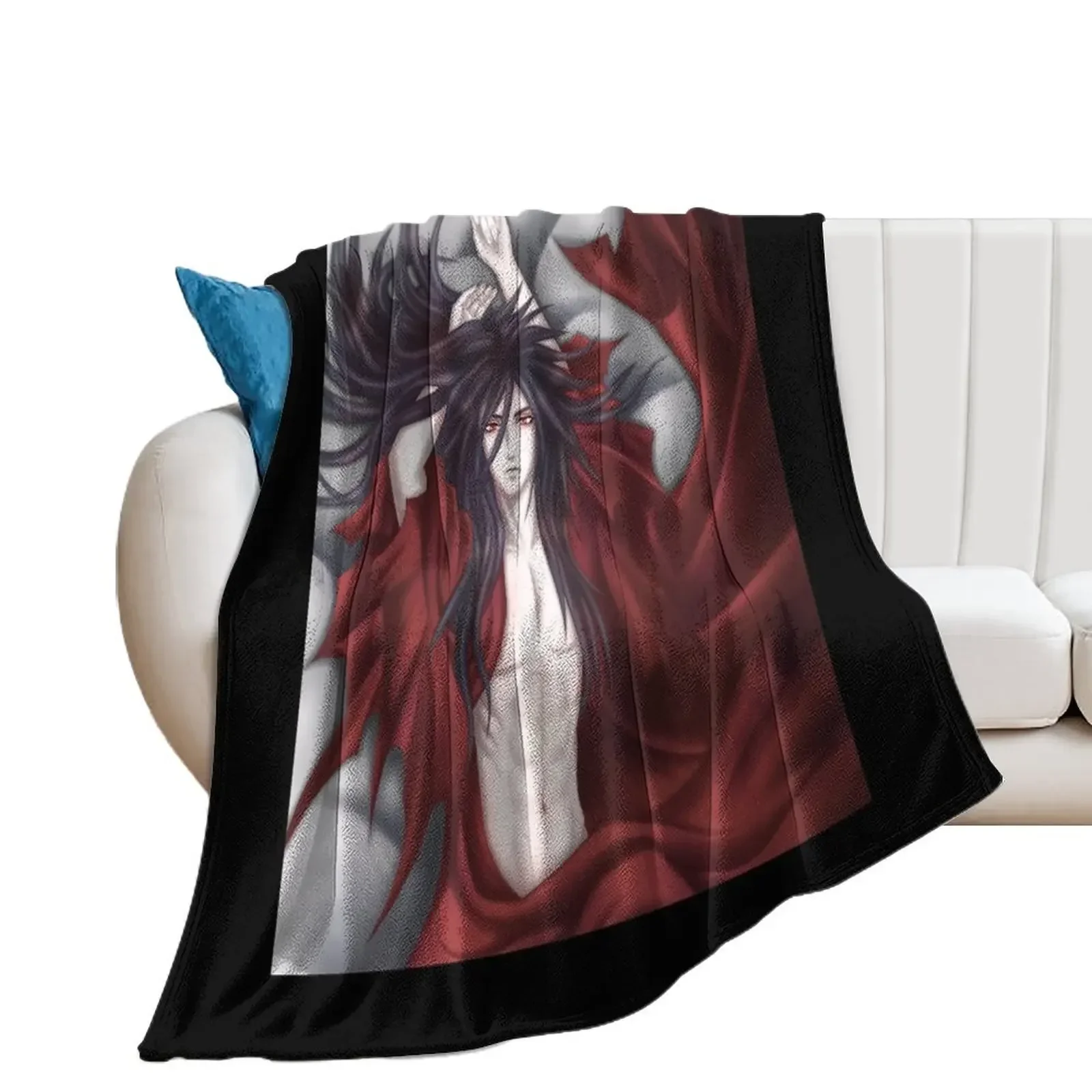 

Vincent Valentine Vermillion Throw Blanket Fashion Sofas manga Large Blankets