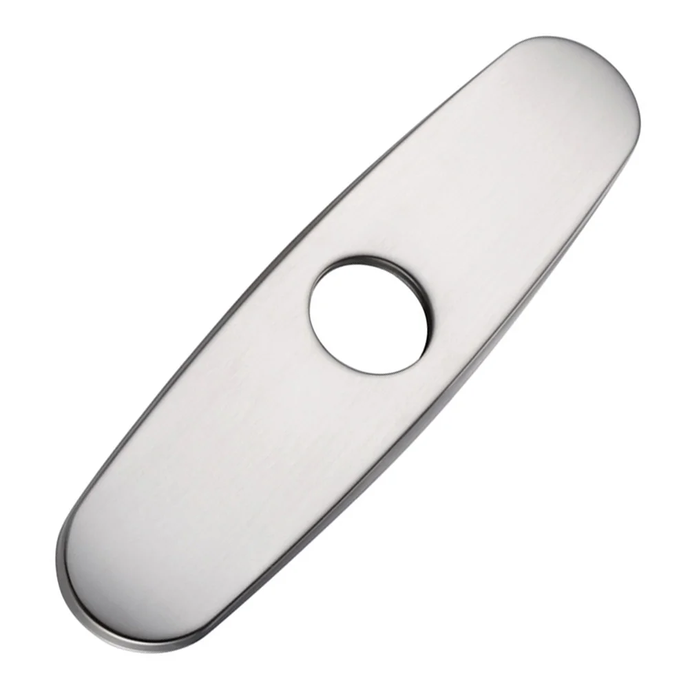 

Stainless Steel Faucet Deck Plate Sink Hole Cover Durable Rust Proof Kitchen Bathroom Decorative Faucet Hole Cover