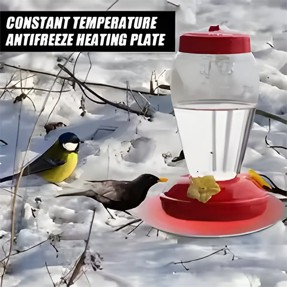 

Подогреваемая база для поилок для птицы с постоянной температурой, безопасная, для разведения, с американской вилкой