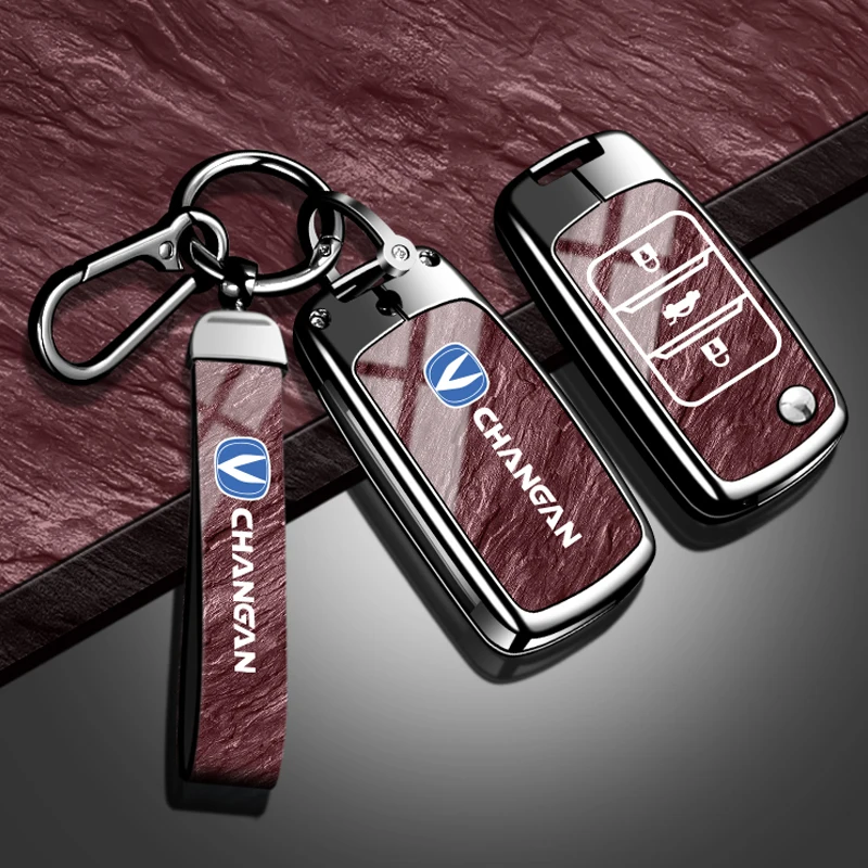 Suitable for Changan CS15 Eado Raeton CS35 Plus CS55 CS75 J35 CS95 CS85 CS1 CV1 car key set zinc alloy car key protection shell