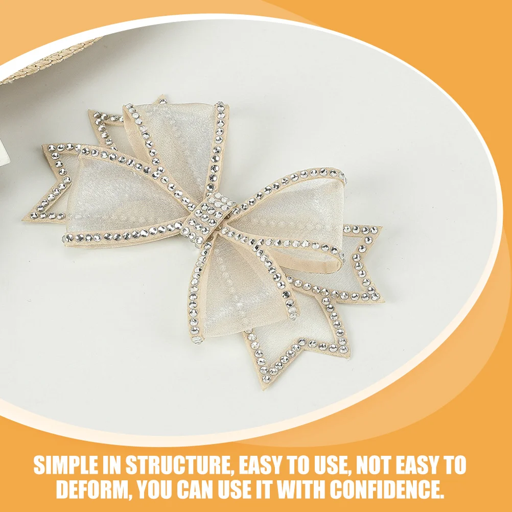 

1Pair Bowknot Rhinestone Shoe Charm Women Wedding Accessories Sparkling Heels Decoration Bow Shoe Charms Bow Shoes Ornament