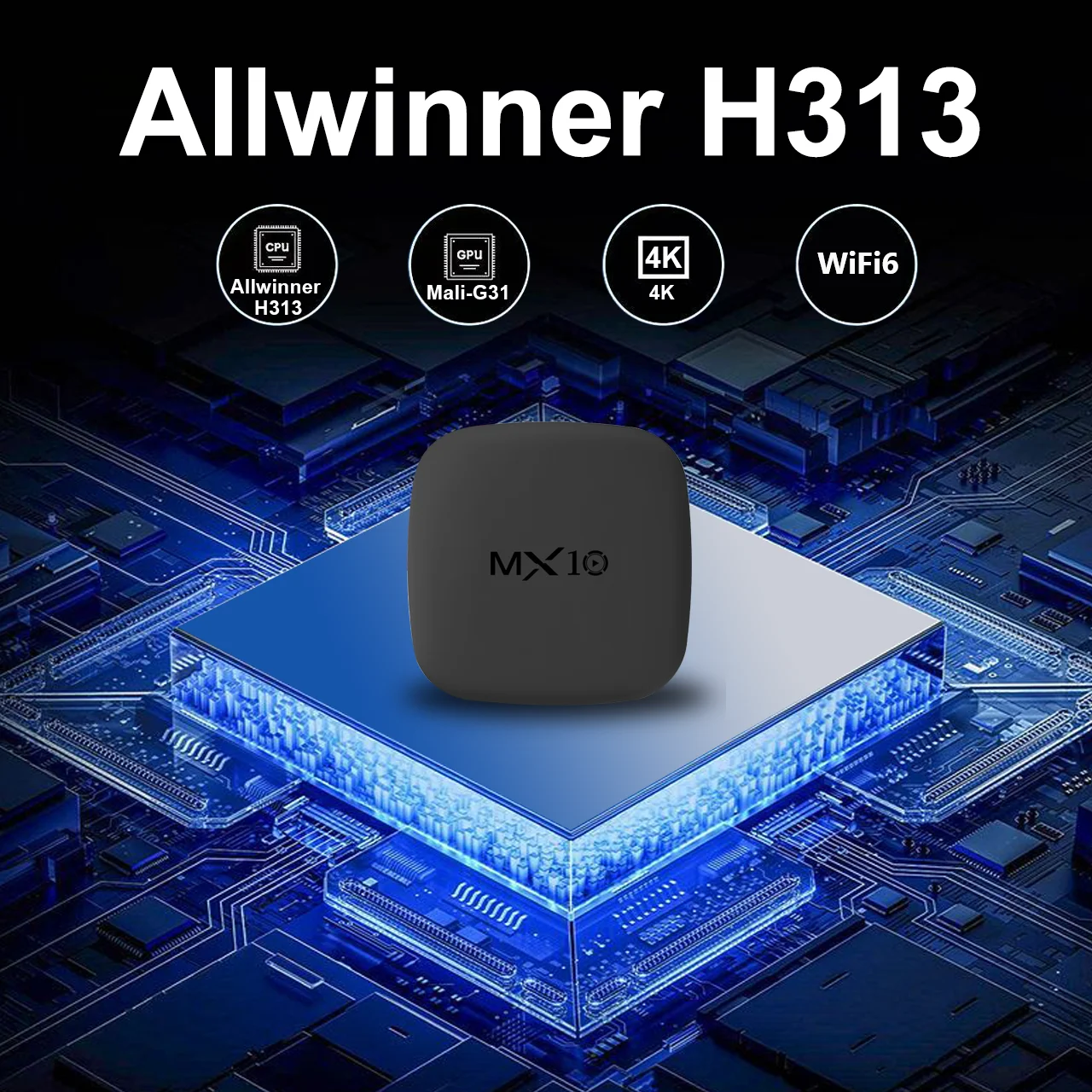 MX10‑H WiFi BT TV Box Allwinne - Ddr3 8Gb ulasan dan harga