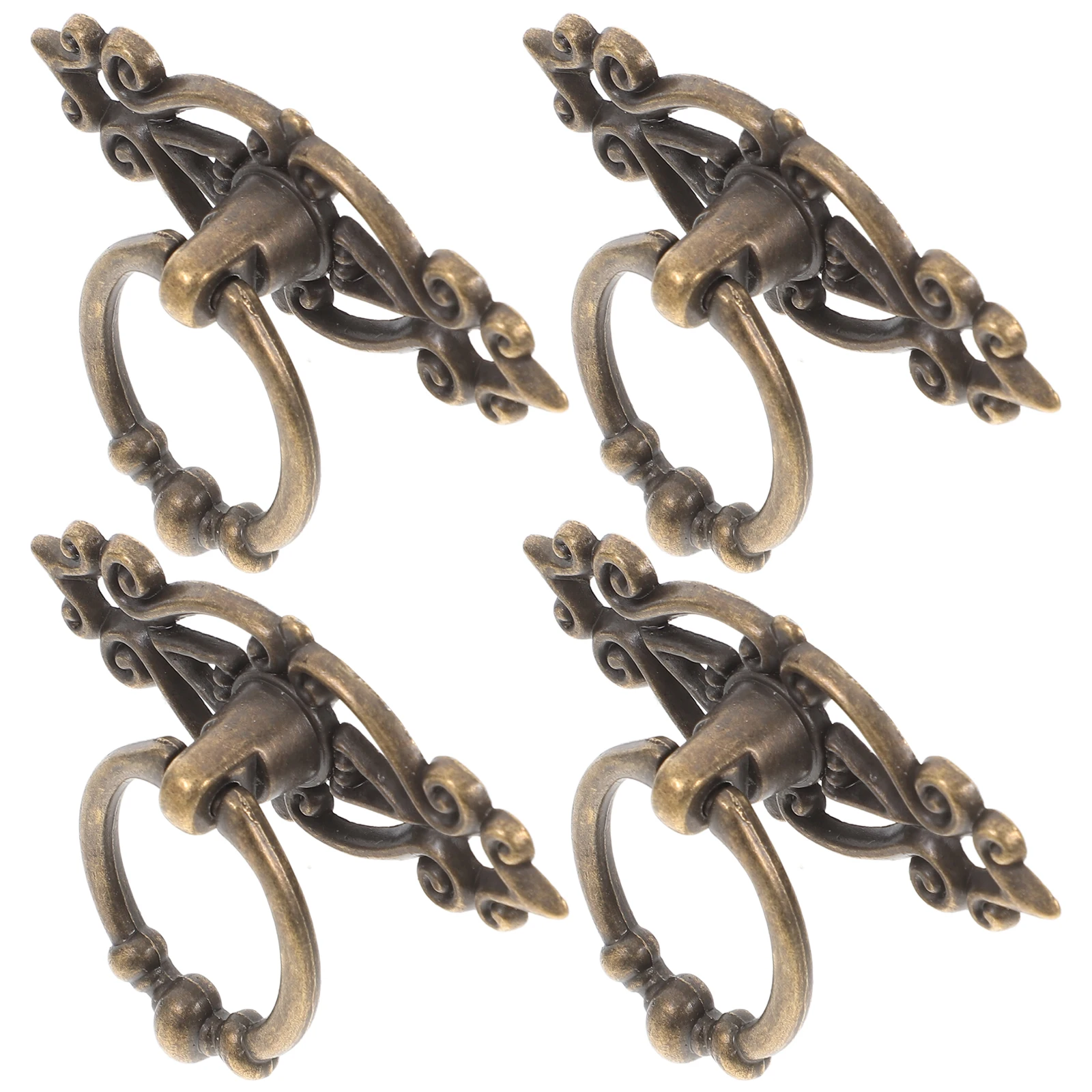 

6pcs Vintage Pulls Zinc Alloy Rustproof Cabinet Hardware Furniture H les Retro Look Drawer Pulls H Knobs