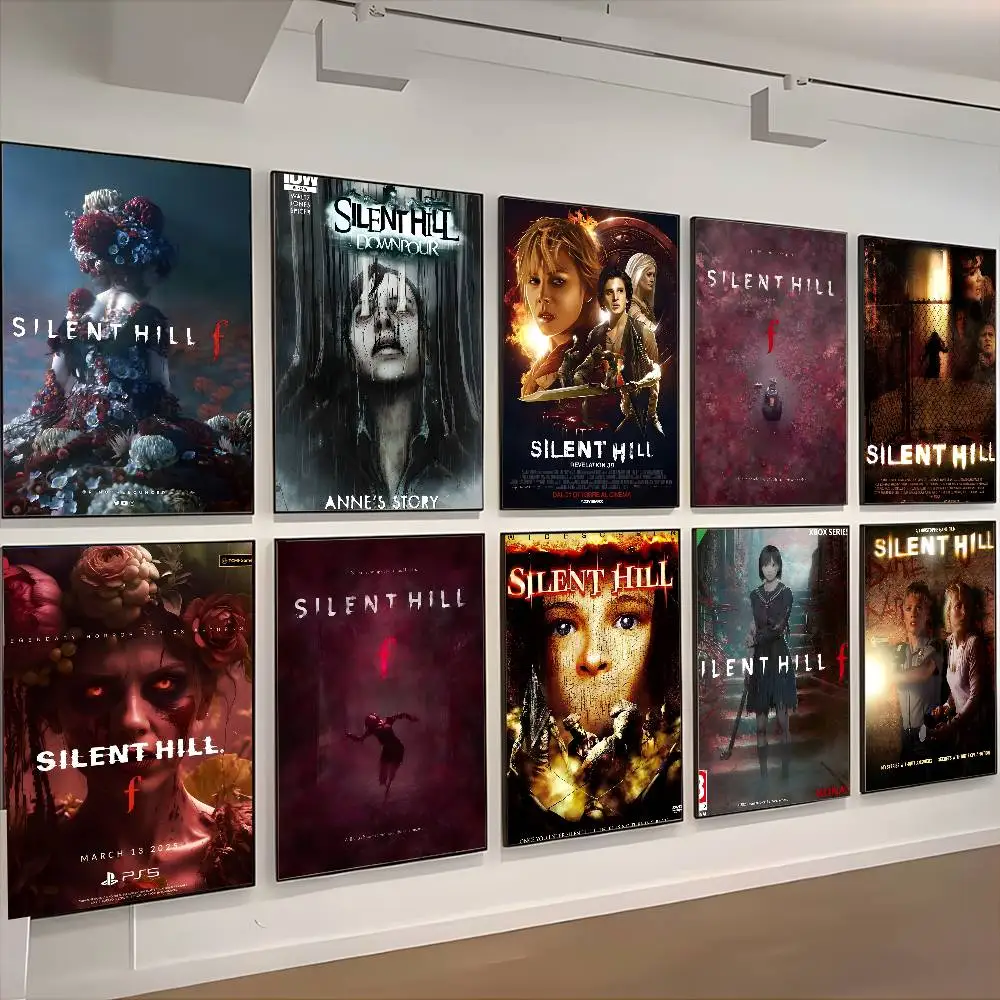 Video Game S-Silent Hill Series Poster HD art sticky wall waterproof home living room bedroom aesthetic decoration