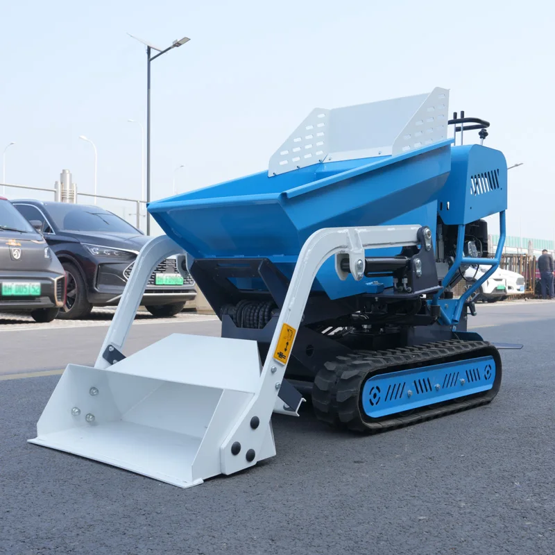 رخيصة الثمن 500 كجم CE الزاحف شاحنات قلابة صغيرة بستان المطاط المسار الناقل قلابة صغيرة الذاتي رفع الزاحف شاحنة قلابة