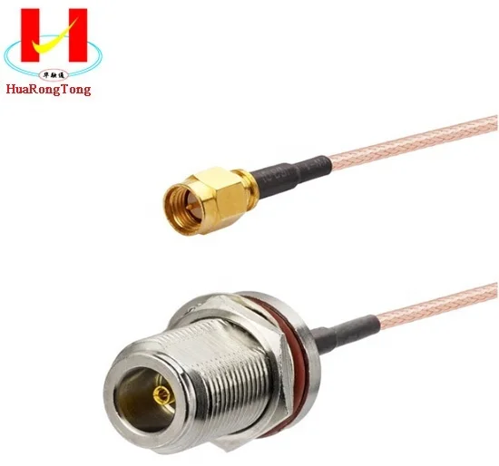 RF Coaxial Cable SFF-50-3 pure copper material  N Male Plug To SMA Female Jack Pigtail Cable