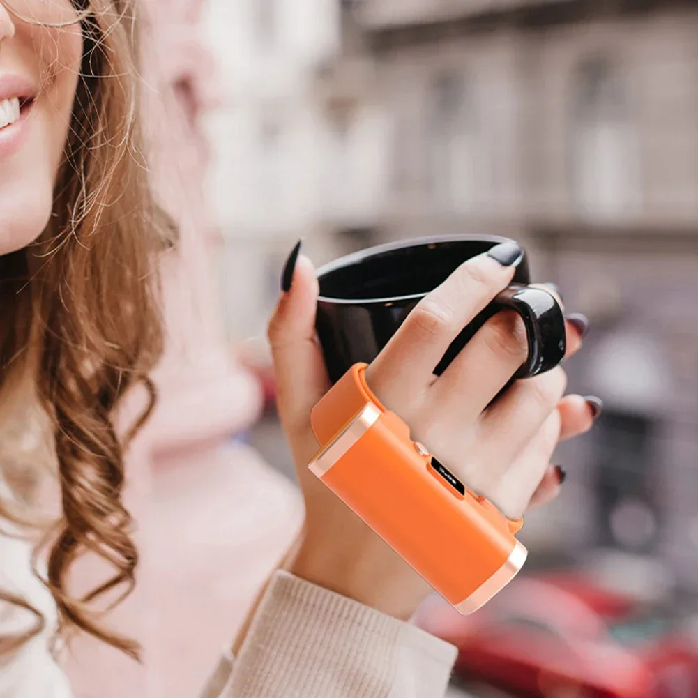 Bracciale scaldamani invernale Scaldamani tascabile da viaggio Riscaldamento rapido USB ricaricabile per uso domestico all'aperto Pratico caldo