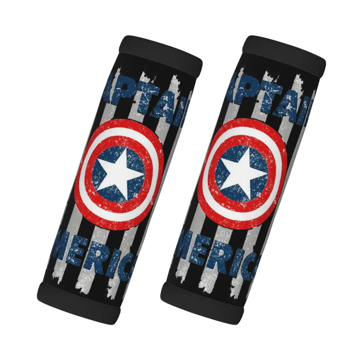 

Пользовательский Капитан Америка, 2 шт., ручка для багажа, идентификатор чемодана, ручка, неопреновый чемодан для салона автомобиля