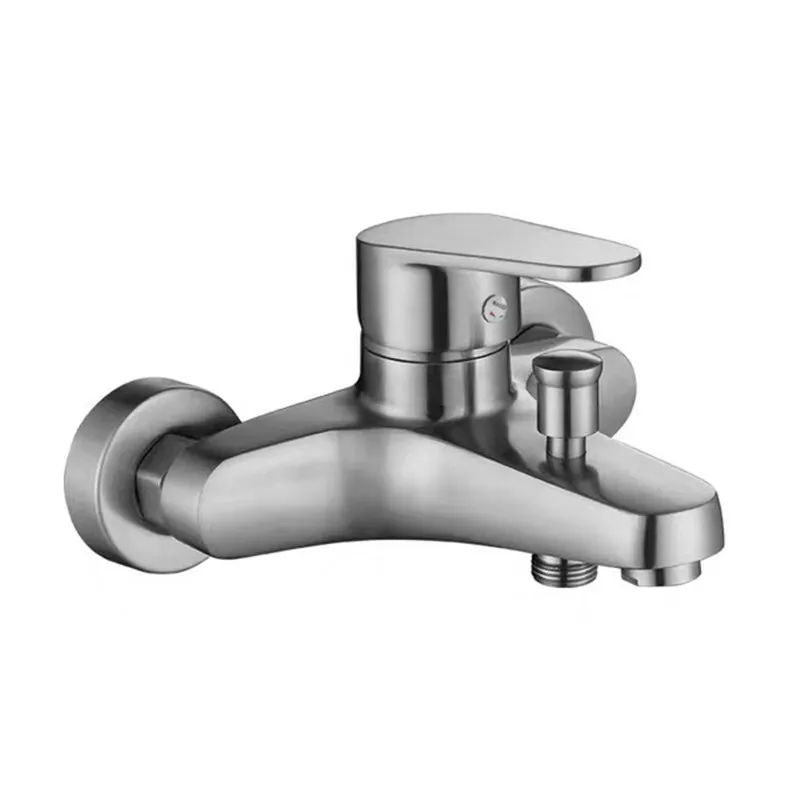 

304 Stainless Steel Bathtub Faucet Concealed Shower Hot and Cold Mixing Valve Bathroom Hot and Cold Switch Triple Bath Valve