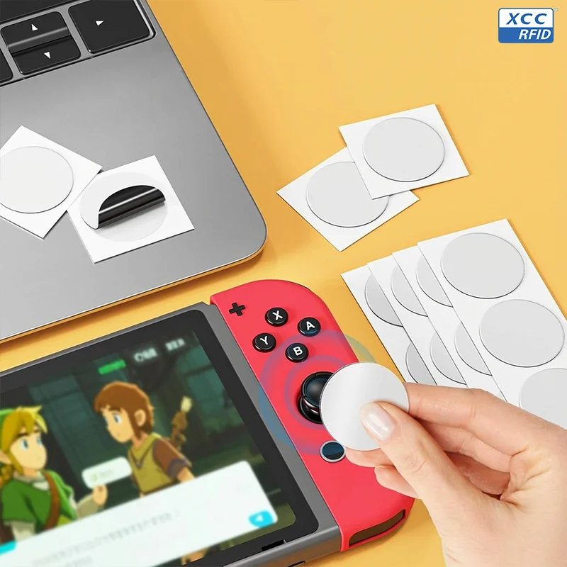 Anti-Metal NFC Stickers Adhesive White Labels for Asset Management Equipment ID Maintenance on Metal Racks