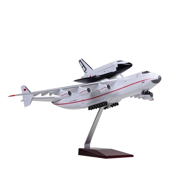 An 225 Soviet Antonov Blizzard 1:200 Strategic Cargo Aircraft Carring Buran Spacecraft Diecast Plane Model Decoration Collection