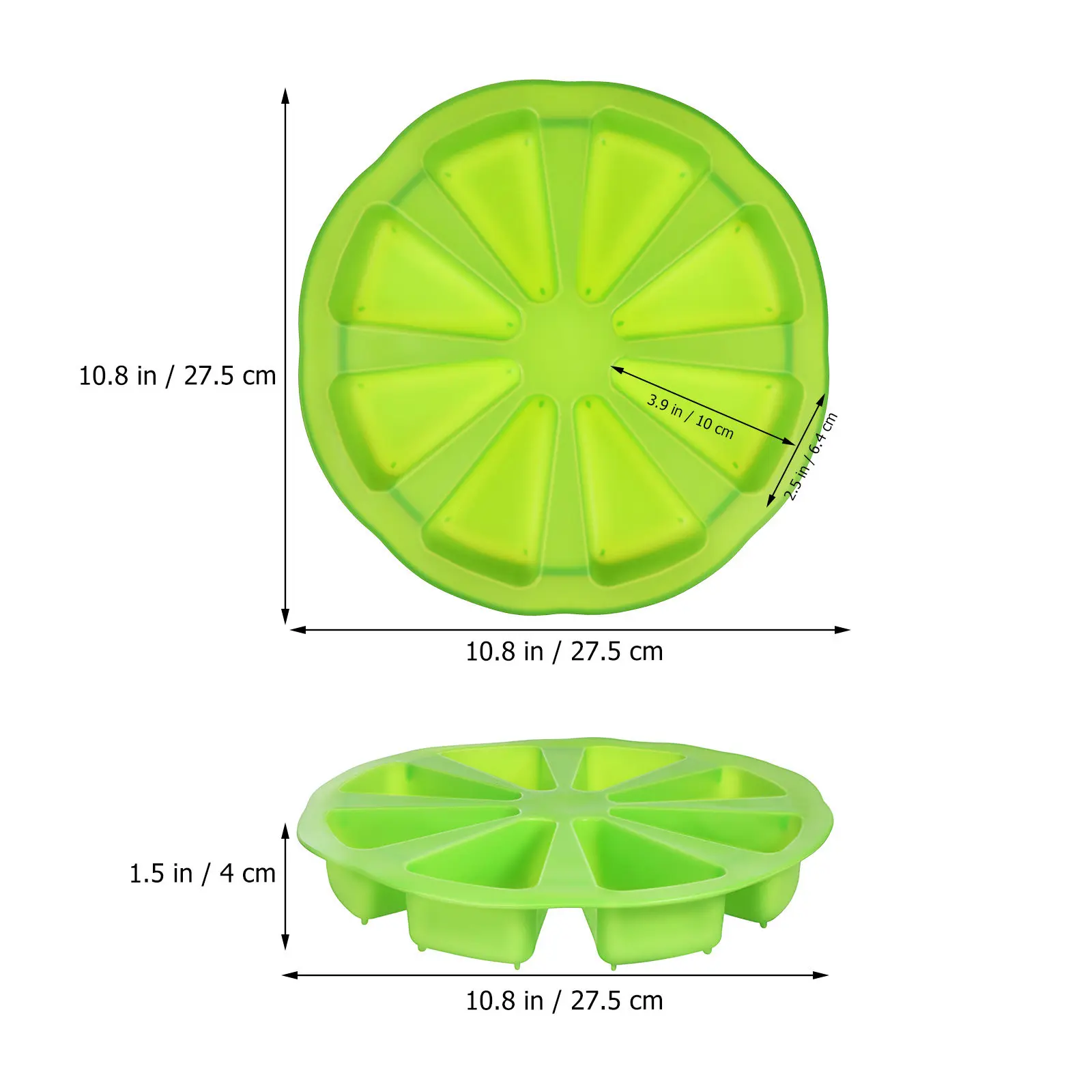 4Pcs Silicone Triangle Shaped Cake Mold for Baking Cakes Bread Chocolate Desserts Portion Control Smooth Release Multi Use