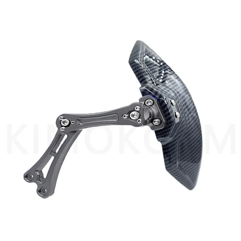 Universal Carbon Fiber Fender Splash Guard Cnc Aluminium Alloy Fender Mudguard Electric Fender Motorcycle Vehicle Imitation