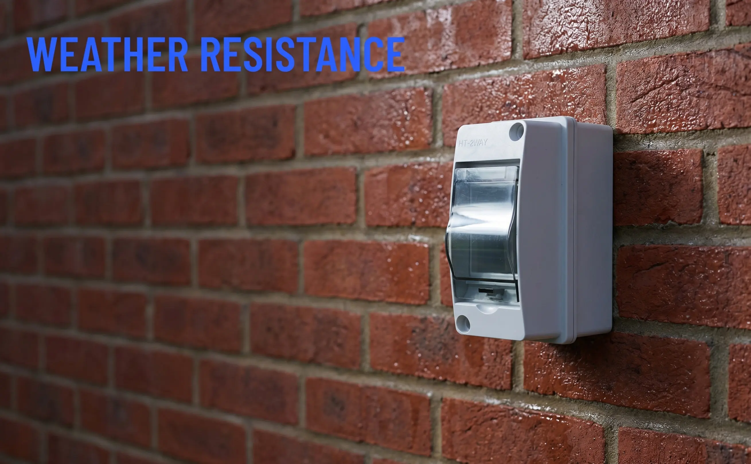 Modern Sleek 2 Way Power Distribution Box Pc ABS Construction Easy Install Weatherproof Electrical Enclosure Small Plastic - view 6