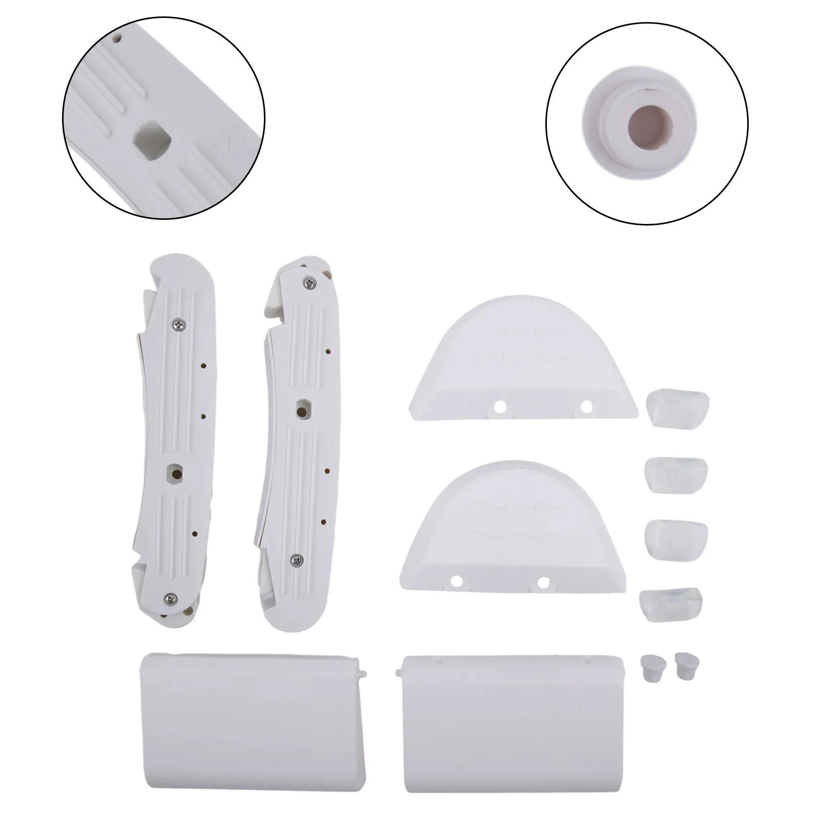 Pool Cleaner Part Kit Compatible For Hayward AXV417WHP Pool Cleaner AXV604WHP Front And Rear Frame Kit (White)