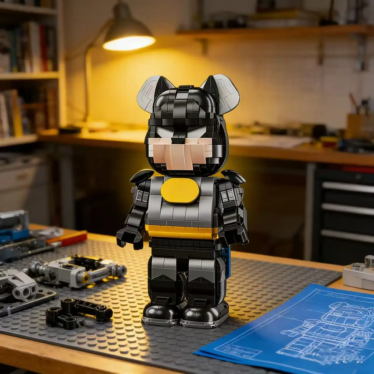 

Bear Robot Building Block Toy Set , Christmas Decor, The Perfect Gift For Christmas, Halloween, Valentine's Day, Bi