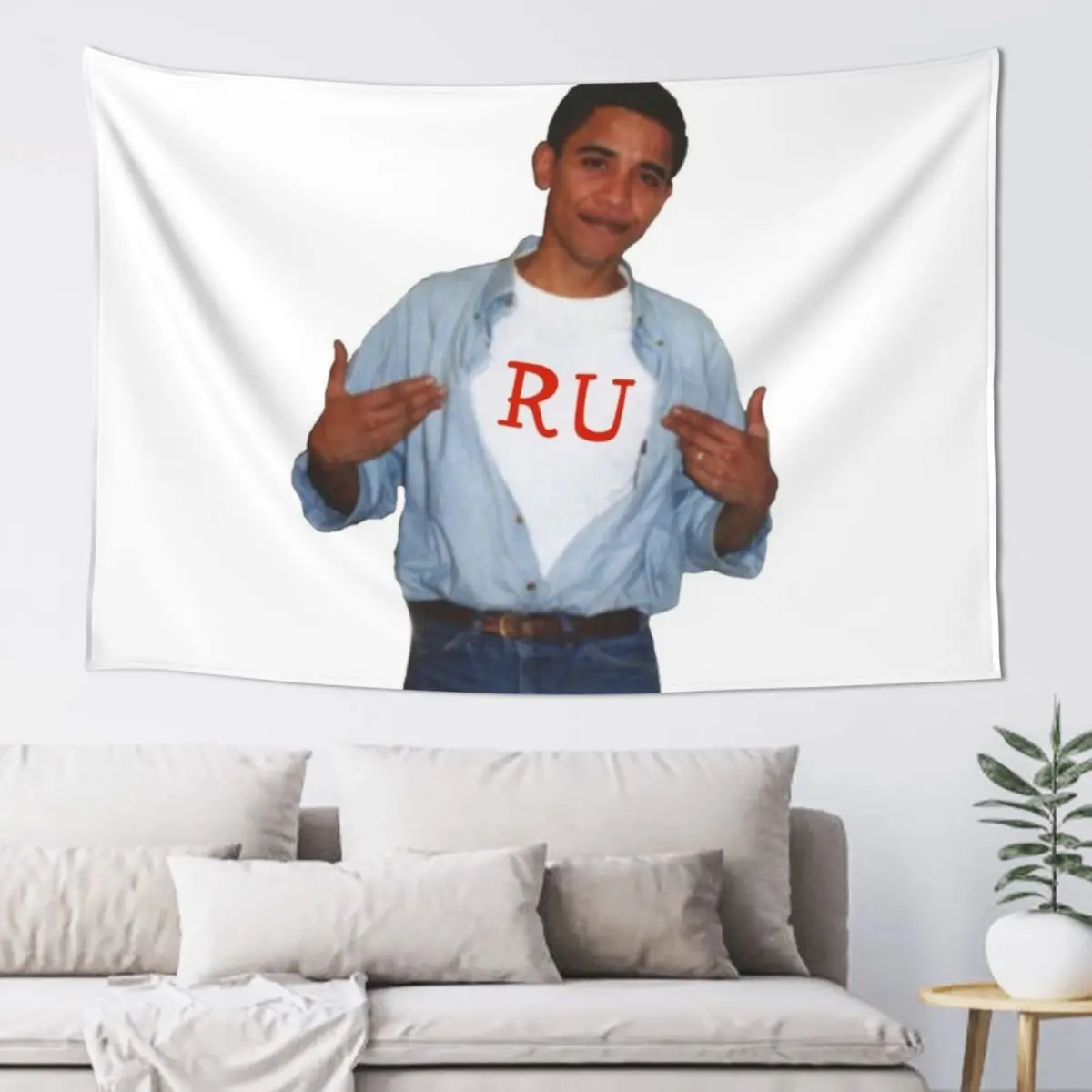 Obama's a Scarlet Knight Tapestry Decorative Wall Things To The Room Tapestry