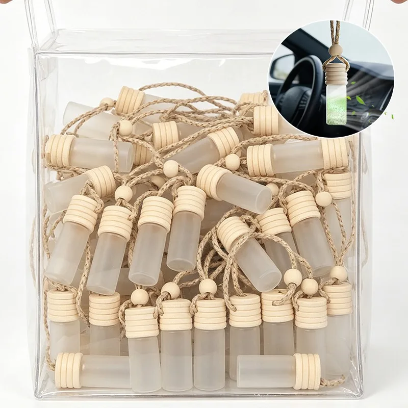 5/20 Stück 5ml Auto-Parfümflasche für Ätherische Öle Lufterfrischer Auto-Ornament Auto-Styling Parfüm-Anhänger Deko Auto-Zubehör