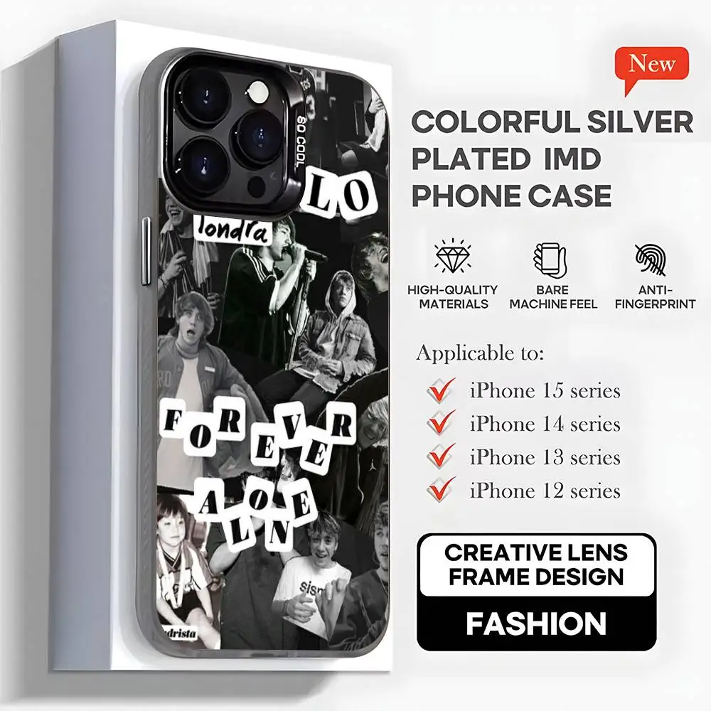 P-PauloS Londra Homerun Phone Case For iPhone 16,15,14,13,12,11,Mini,Pro,MAX,plus,Black Matte Shockproof Cover
