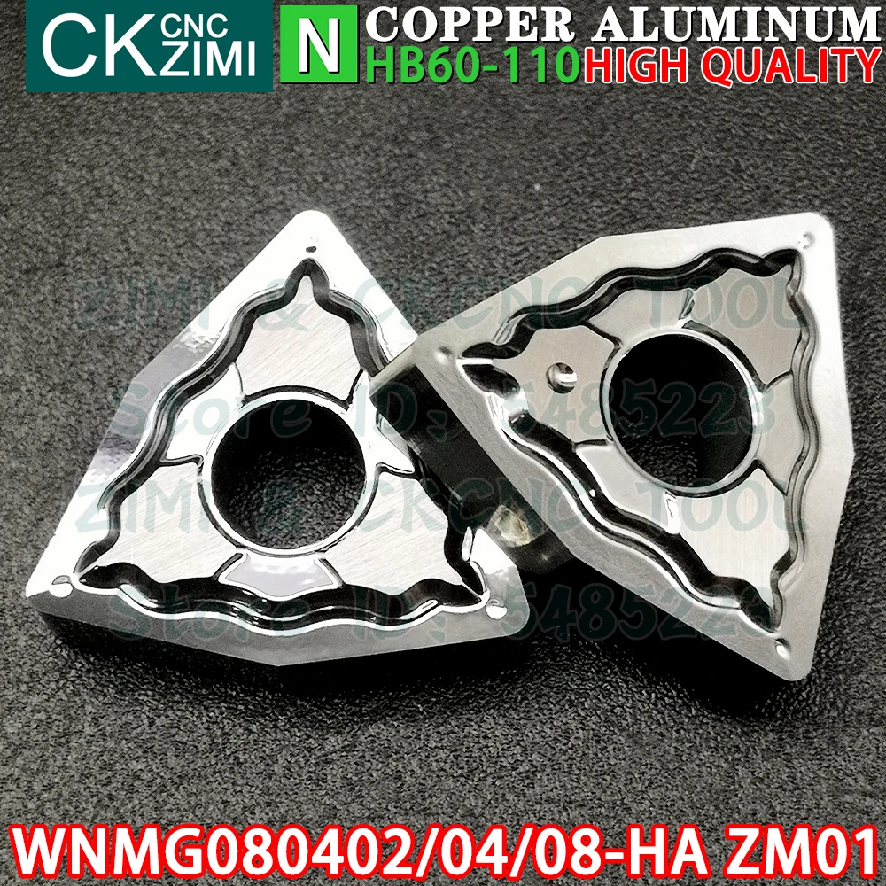 WNMG080402-HA ZM01 WNMG080404-HA ZM01 WNMG080408-HA ZM01 carburo inserti in alluminio tornitura inserti utensili WNMG0804 WNMG 0804 CNC meccanico metallo tornio utensili da taglio