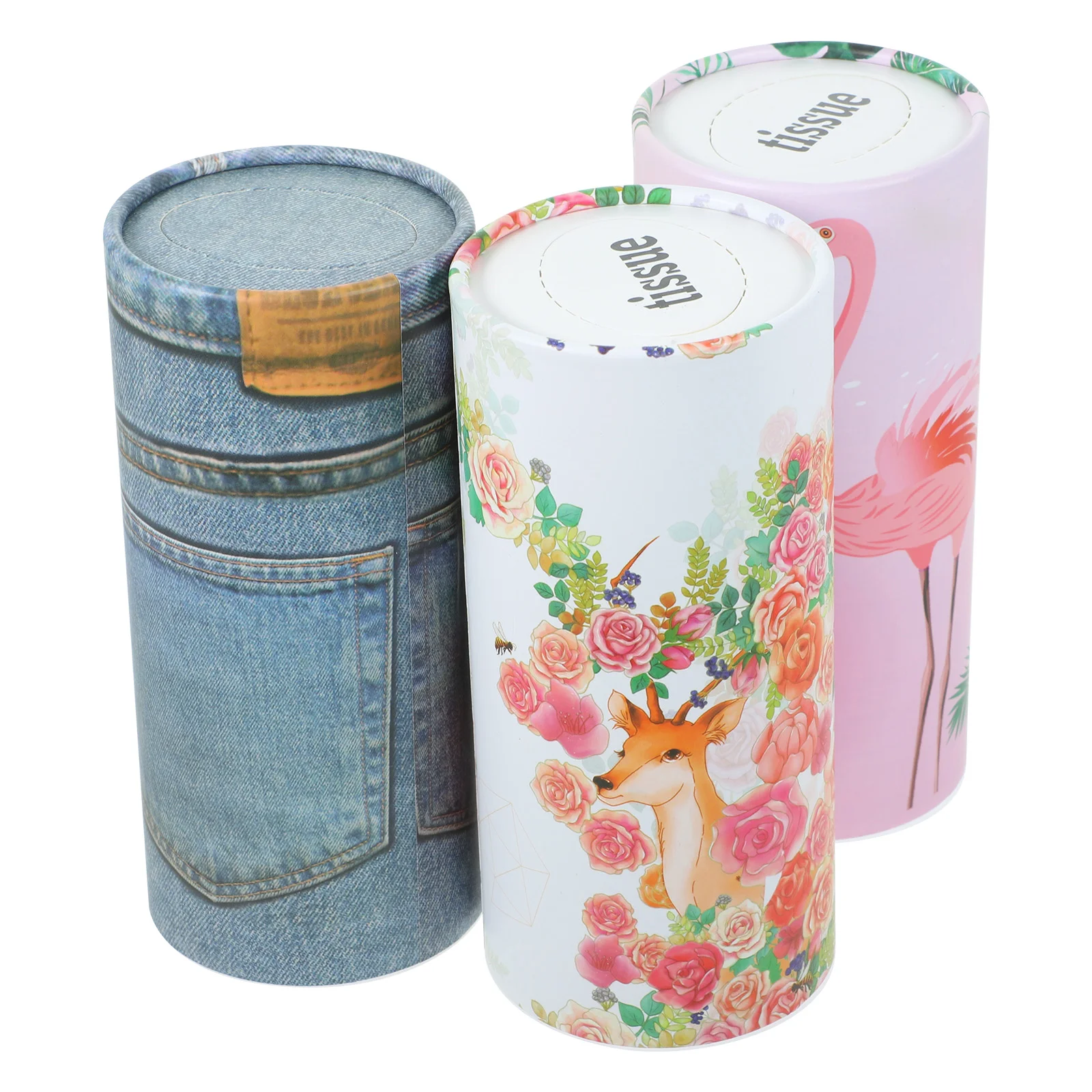 Multifunction Tissues Per Tube Tissue Box Holder Auto Round Paper Tube Safety Broken Window Tissue Cup With Safety