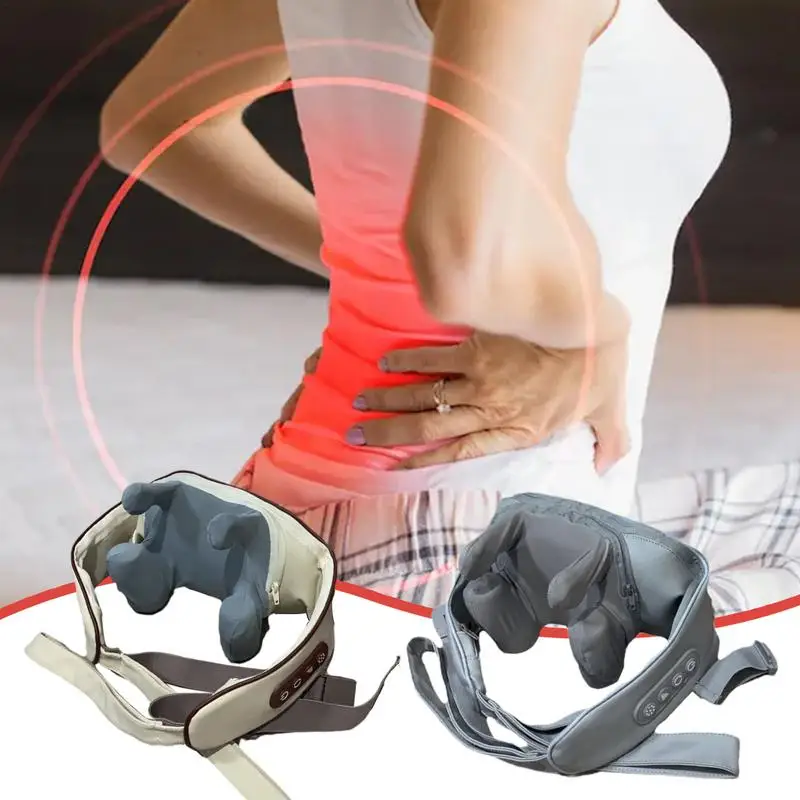 Electric Neck Massager Portable Cervical Massage Device For Work Travel Portable Shoulder Massager