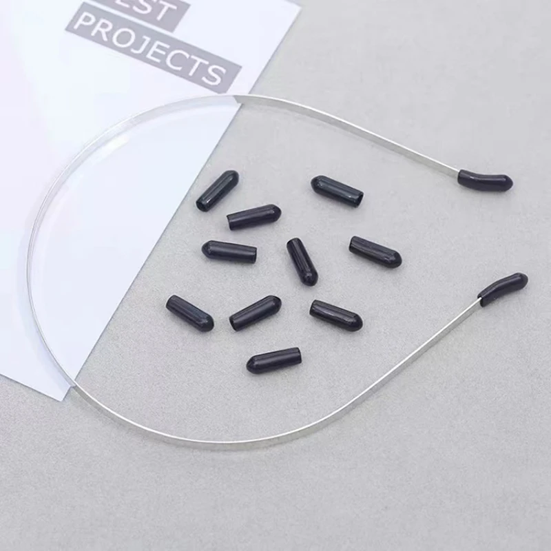 200pcs 3-6mm Rubber Round End Cap Cover For Pipe Screw Thread Protector Push-fit Caps Diy Headband Accessories