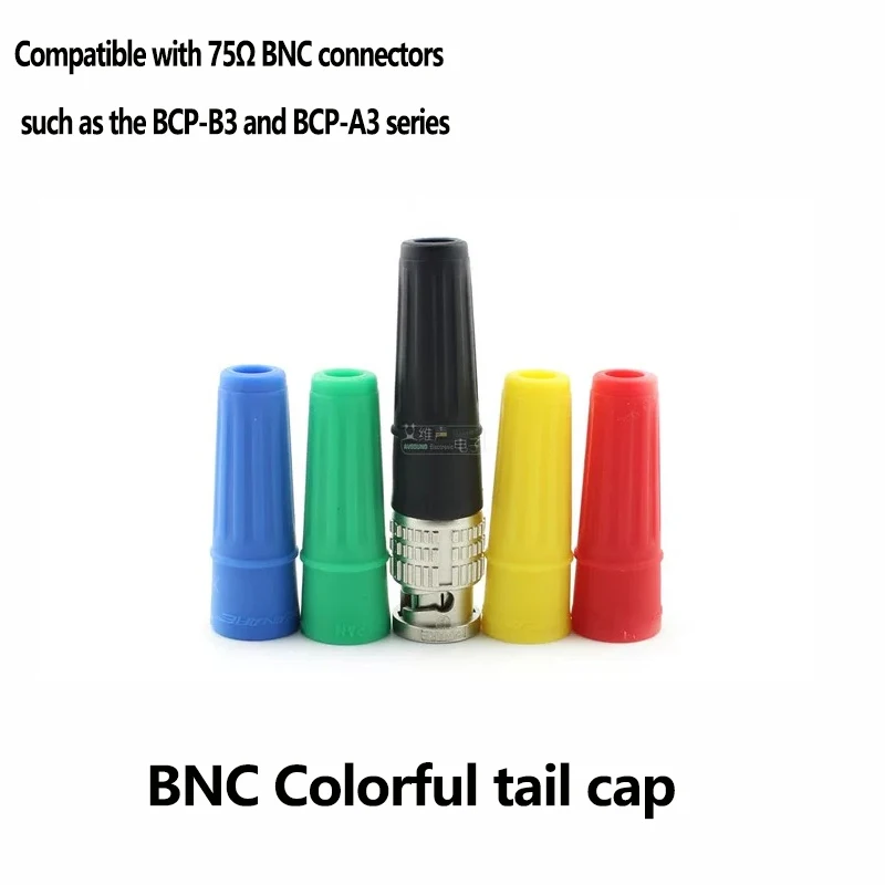 

75Ω HD BNC Plug Color Connector Boot CB03 Fits BCP-B3F BCP BP TNP Plug Q9 Jack L3CFB Coaxial Cable Protection Sleeve